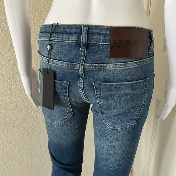 One teaspoon Denim Cali Blue Freebirds 11 skinny low waist Jeans- Size 25 - Picture 7 of 10